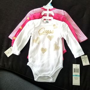 Guess Brand Baby girl onesies